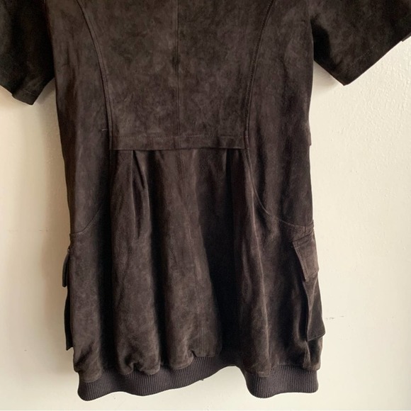 Zhenpixilie Brown Suede Mini Dress Size 42 - Picture 9 of 11